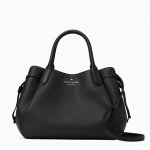 ♠️kate spade Dumpling Pebbled Leather Large Satchel, Black NWT